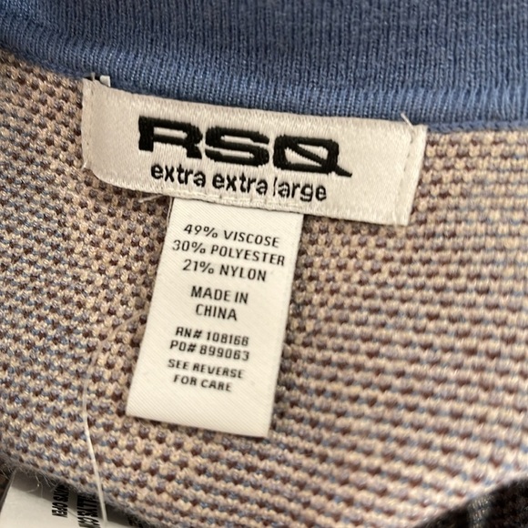 RSQ Argyle Diamond Short Sweater Dress Size 2XL Sleeveless Collar V-Neck NEW - Picture 9 of 12